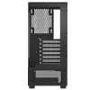 XPG Invader X Mini case PC Midi Tower, ATX/Micro-ATX/Mini-ITX, vetro temperato, 5 ventole ARGB da 120 mm, USB-C, senza alimentatore, nero