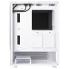 XPG Invader X Mini case PC Midi Tower, ATX/Micro-ATX/Mini-ITX, pannelli in vetro, 5 ventole ARGB da 120 mm, USB-C, senza alimentatore, bianco