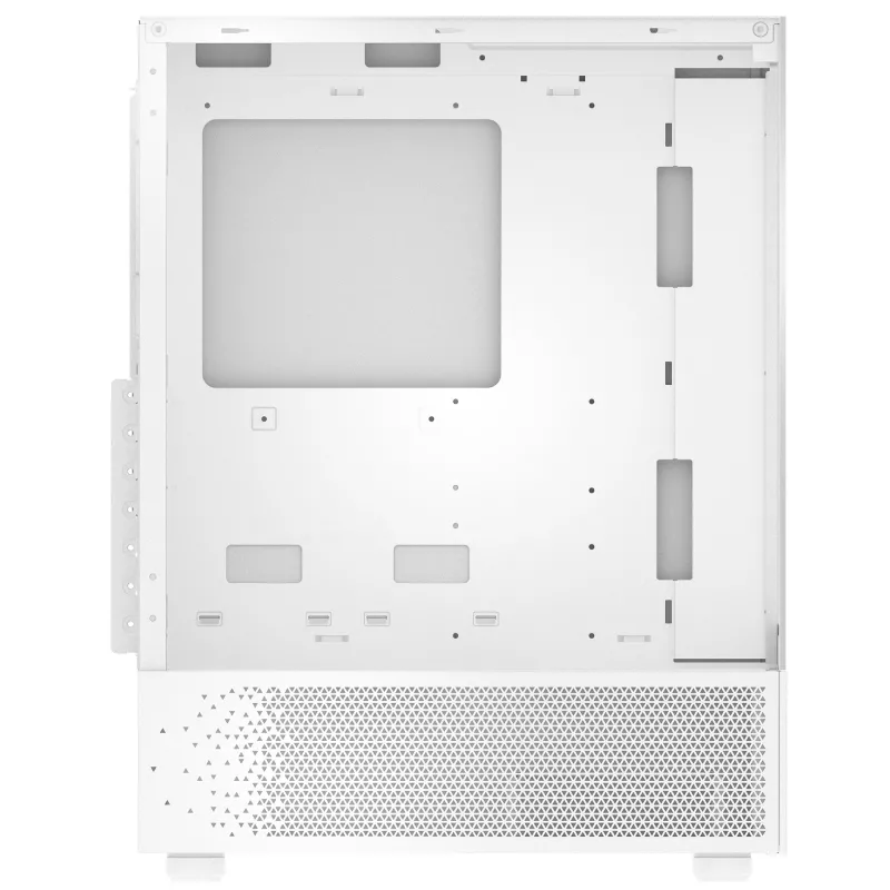 XPG Invader X Mini case PC Midi Tower, ATX/Micro-ATX/Mini-ITX, pannelli in vetro, 5 ventole ARGB da 120 mm, USB-C, senza alimentatore, bianco