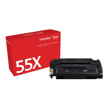 Everyday™ cartuccia toner nero by Xerox compatibile con HP 55X (CE255X), alta capacità