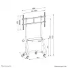 Neomounts NS-M3800 nero carrello TV 60-100 pollici