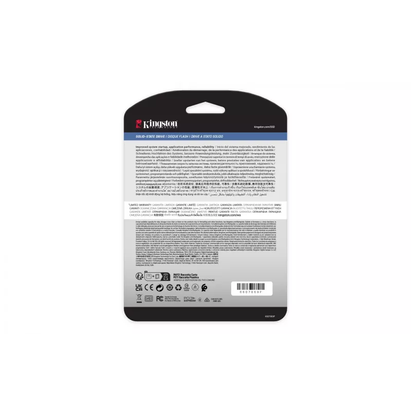 Kingston Technology 480G DC2000B PCIe 4.0 M.2 2280 SSD Enterprise