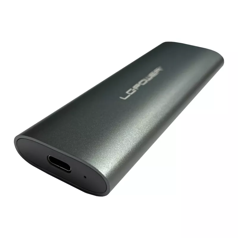 Case per SSD M.2 LC-POWER (NVMe e SATA), USB 3.2 Gen.2x1, Nero – LC-M2-C-MULTI-2