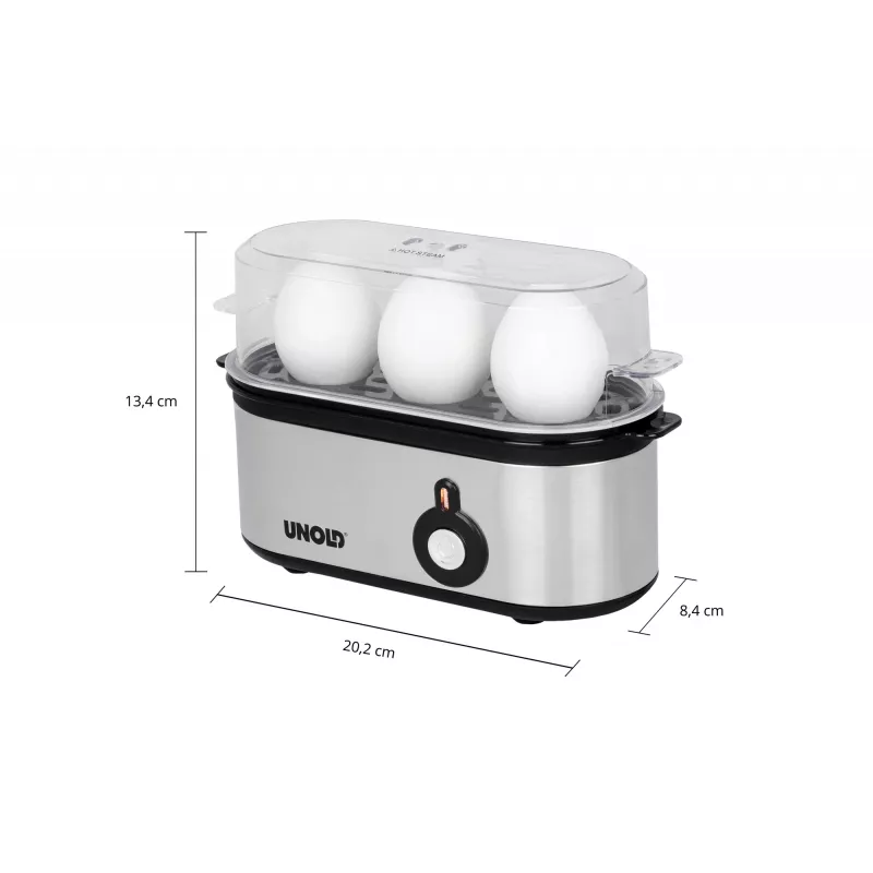 Unold 38610 Cuociuova 3 uova 210 W Acciaio inossidabile