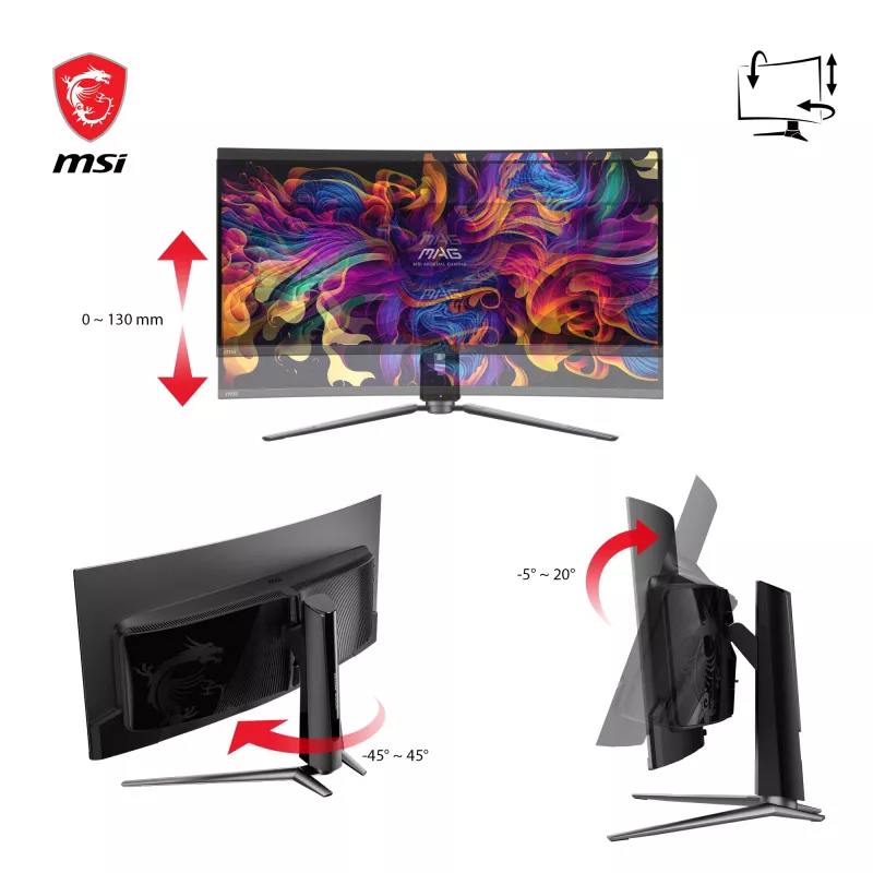 Monitor per computer MSI MAG 341CQPDE QD-OLED 86,4 cm (34 pollici) 3440 x 1440 pixel UltraWide Quad HD Nero