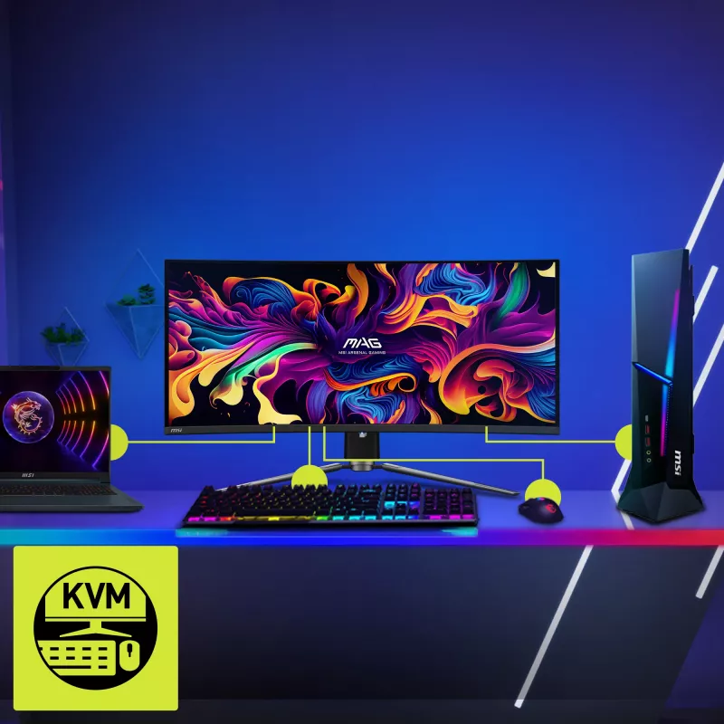 Monitor per computer MSI MAG 341CQPDE QD-OLED 86,4 cm (34 pollici) 3440 x 1440 pixel UltraWide Quad HD Nero