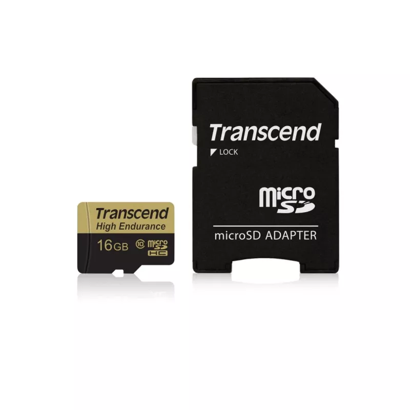 Memoria flash Transcend 16GB MicroSDHC Class 10 con adattatore