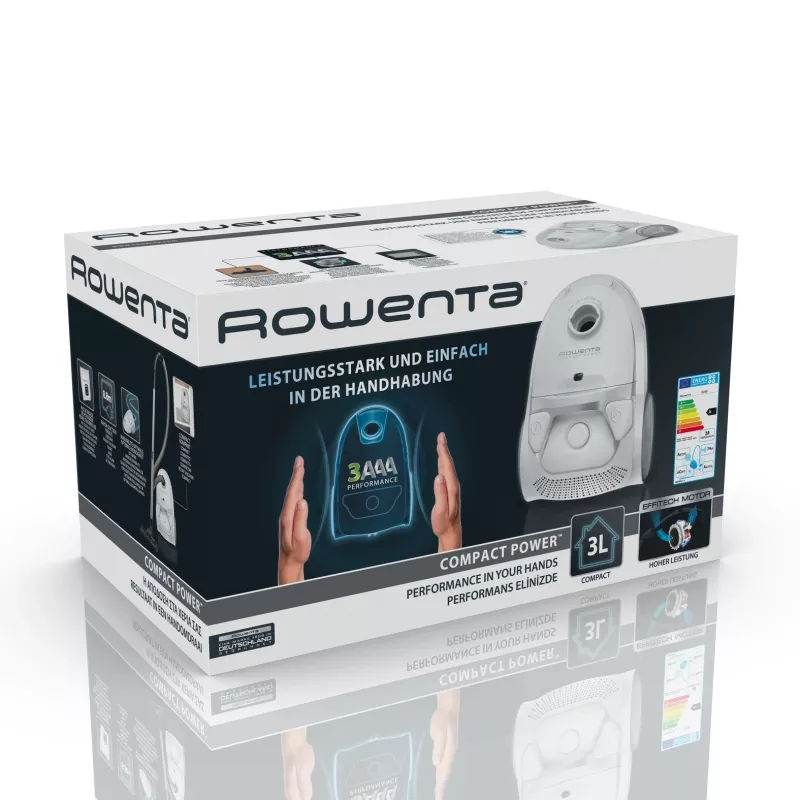 Rowenta Compact Power RO3927 aspirabriciole a cilindro 3 L a secco 750 W con sacchetto