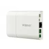 Hanwha XNB-6001 telecamera di sicurezza IP box, per interni, 2 MP, PoE, PTZ digitale, avorio