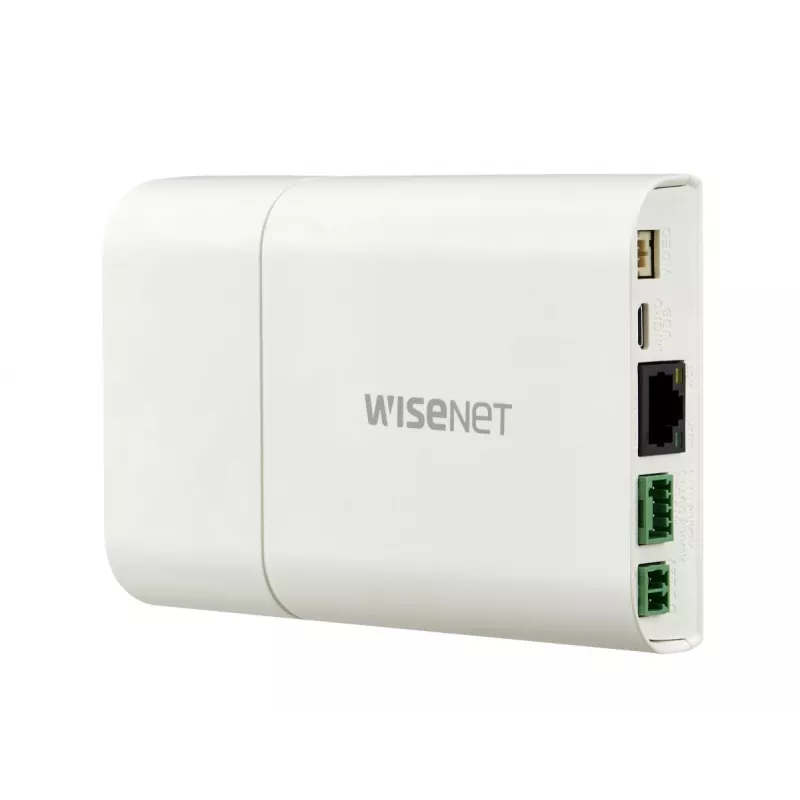 Hanwha XNB-6001 telecamera di sicurezza IP box, per interni, 2 MP, PoE, PTZ digitale, avorio