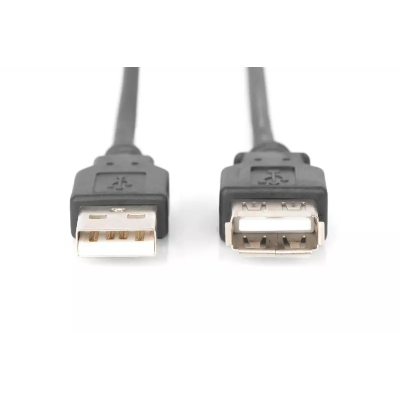 DIGITUS ASSMANN cavo di prolunga USB 2.0, tipo A M/F, 5m conforme USB 2.0 nero