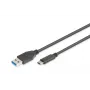 DIGITUS ASSMANN cavo di collegamento USB Type-C, tipo C su A M/M, 1m Super Speed nero