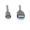 DIGITUS ASSMANN cavo di collegamento USB Type-C, tipo C su A M/M, 1m Super Speed nero
