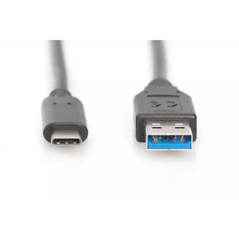 DIGITUS ASSMANN cavo di collegamento USB Type-C, tipo C su A M/M, 1m Super Speed nero