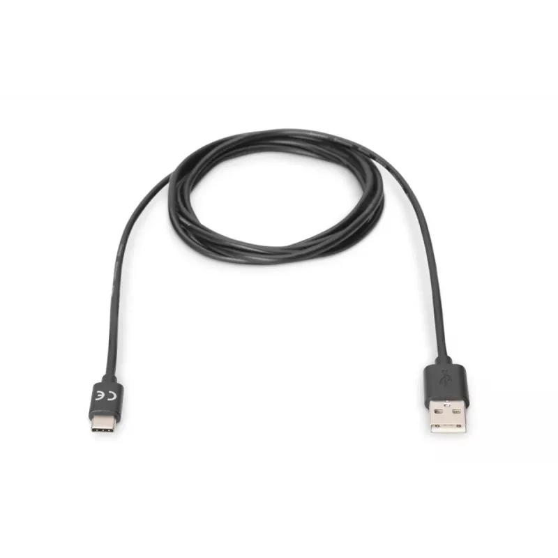 DIGITUS ASSMANN cavo di collegamento USB Type-C, tipo C su A M/M, 1m Super Speed nero