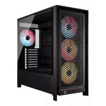 Case PC CORSAIR FRAME 5000D RS ARGB Midi-Tower nero — ATX, supporta 3x140mm ventole frontali, unità 2,5/3,5