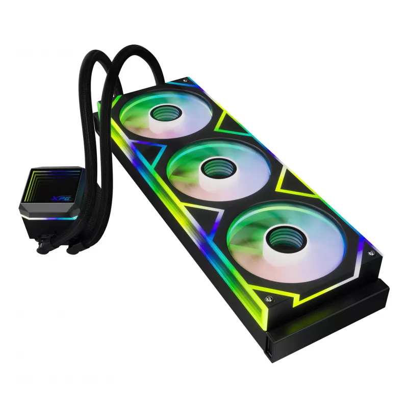 XPG LEVANTE II 360 nero, dissipatore liquido All-in-One, 12 cm, nero