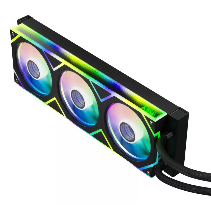 XPG LEVANTE II 360 nero, dissipatore liquido All-in-One, 12 cm, nero