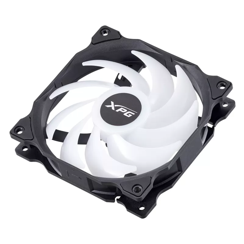 XPG VENTO 120 ARGB PWM (confezione da 3) nero, ventola, 12 cm, 300 U/min, 1650 U/min, nero