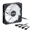 XPG VENTO R 120 ARGB PWM nero, ventola, 12 cm, 300 RPM, 1600 RPM, nero