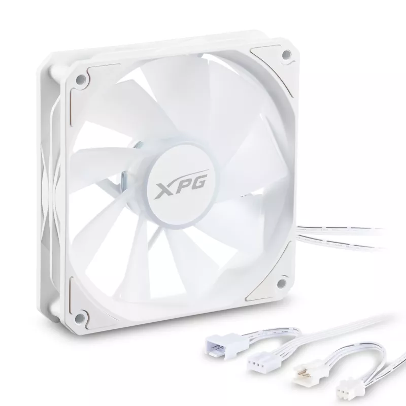 XPG VENTO R 120 ARGB PWM bianco, ventola, 12 cm, 300 RPM, 1600 RPM, bianco