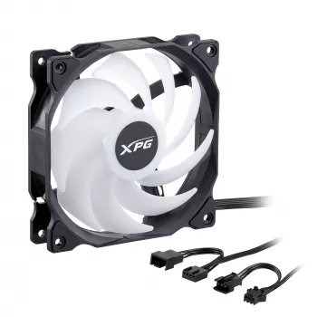 XPG VENTO 120 ARGB PWM nero, ventola, 12 cm, 300 U/min, 1850 U/min, nero