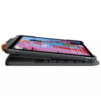 LOGITECH Slim Folio per iPad 7. generazione grafite Qwertz tedesco
