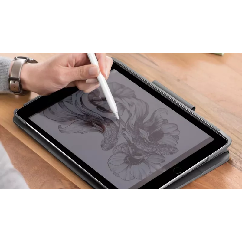 LOGITECH Slim Folio per iPad 7. generazione grafite Qwertz tedesco