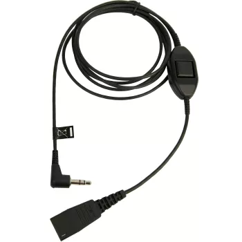 Jabra QD a 3,5 mm con tasto di risposta per Alcatel, cavo, nero