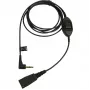 Jabra QD a 3,5 mm con tasto di risposta per Alcatel, cavo, nero