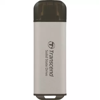 TRANSCEND Esd300s - 512 GB SSD portatile - USB Type-C - 3D-NAND-Flash - argento