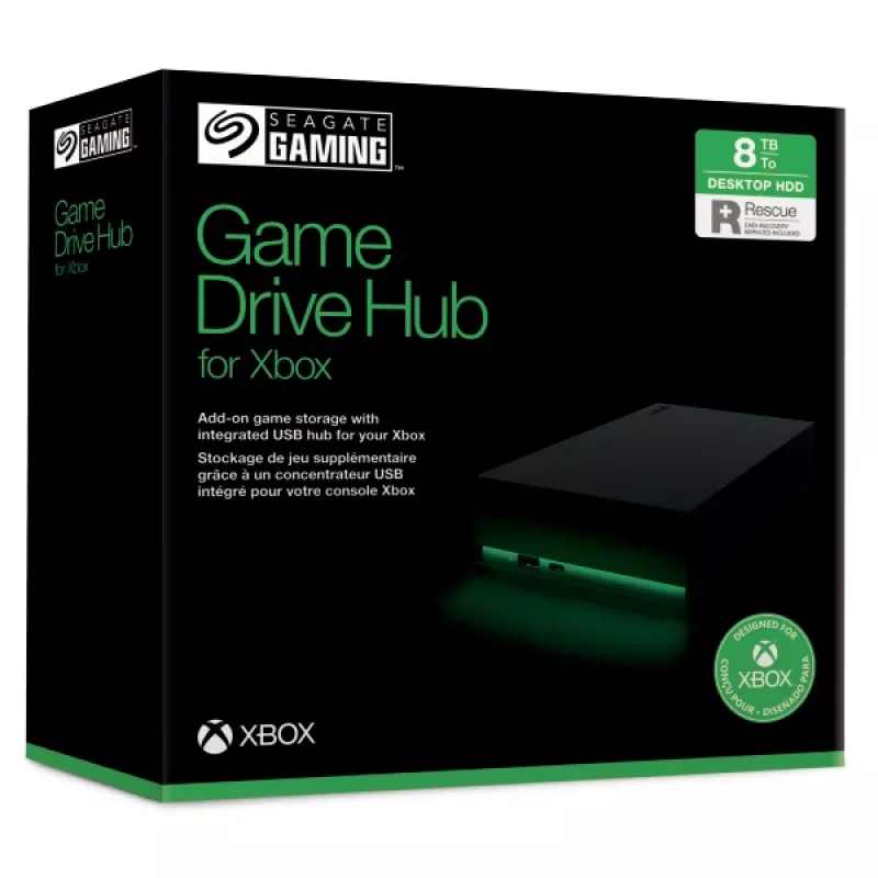 Seagate Game Drive Hub for Xbox disco rigido esterno 8 TB USB Type-A / USB Type-C 3.2 Gen 1 (3.1 Gen 1) nero