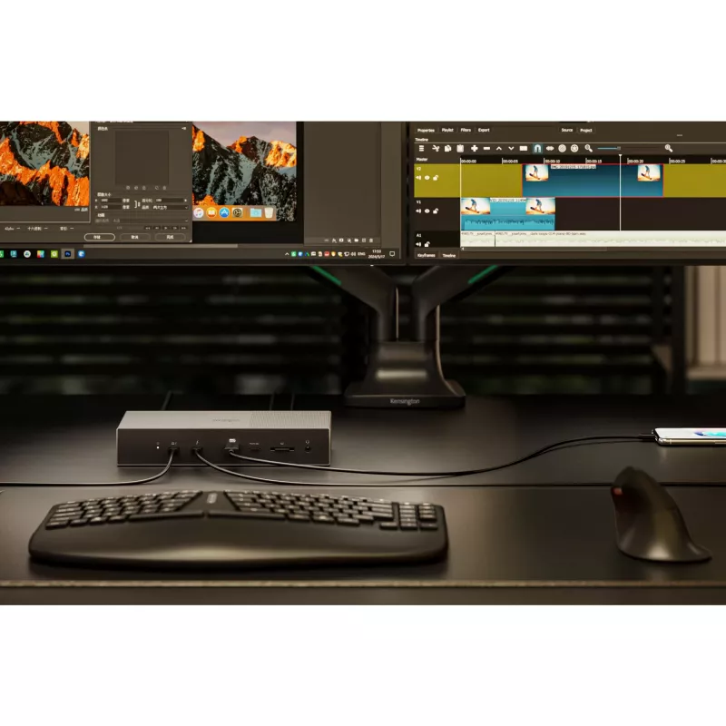 Kensington SD5000T5 EQ Thunderbolt 5 Triple 4K docking station con 140W PD - Windows/macOS
