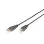 Cavo di collegamento USB 2.0 DIGITUS ASSMANN, Type-A - B M/M, 5m conforme USB 2.0 nero