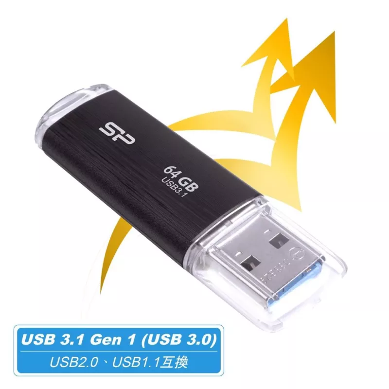 SILICON POWER chiavetta USB - 64GB Silicon Power USB3.2 B02 nero