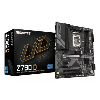 GIGABYTE Z790 D scheda madre - Supporta CPU Intel Core di 14ª generazione, VRM digitale 12+1+1 fasi, fino a 7600 MHz DDR5 (OC), 3x PCIe 4.0 M.2, 2,5 GbE LAN, USB 3.2 Gen 2