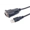 Equip cavo USB-A a seriale (DB9), M/M 1,5m, nero, 1,5 m, USB Type-A, DB-9, connettore maschio, connettore maschio