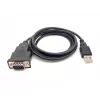 Equip cavo USB-A a seriale (DB9), M/M 1,5m, nero, 1,5 m, USB Type-A, DB-9, connettore maschio, connettore maschio