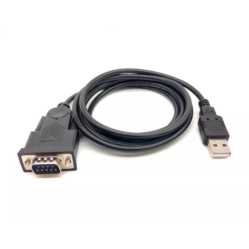 Equip cavo USB-A a seriale (DB9), M/M 1,5m, nero, 1,5 m, USB Type-A, DB-9, connettore maschio, connettore maschio