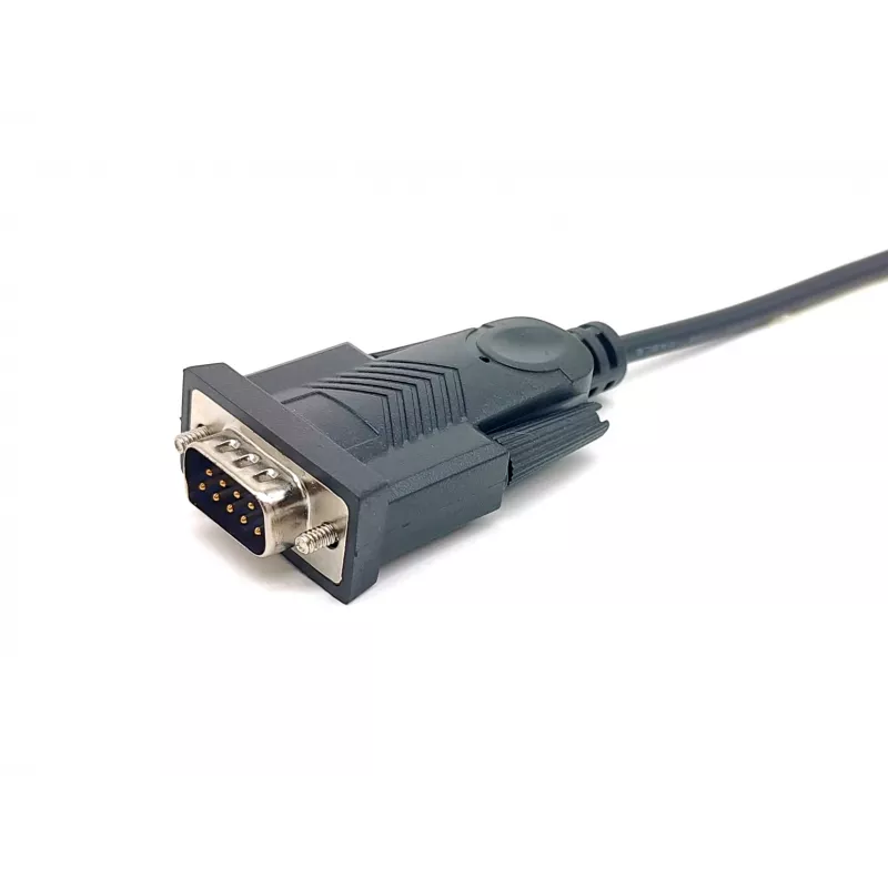 Equip cavo USB-A a seriale (DB9), M/M 1,5m, nero, 1,5 m, USB Type-A, DB-9, connettore maschio, connettore maschio
