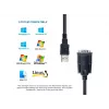 Equip cavo USB-A a seriale (DB9), M/M 1,5m, nero, 1,5 m, USB Type-A, DB-9, connettore maschio, connettore maschio