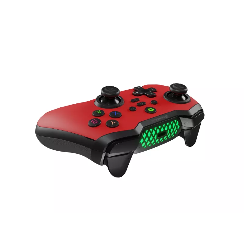 GENESIS Mangan 400 Red gamepad Bluetooth analogico / digitale Android, MAC, Nintendo Switch, PC, iOS