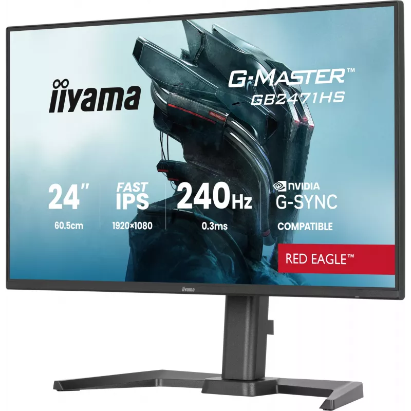 iiyama G-MASTER GB2471HS-B1 monitor per computer 60,5 cm (23,8 pollici) 1920 x 1080 Pixel Full HD nero