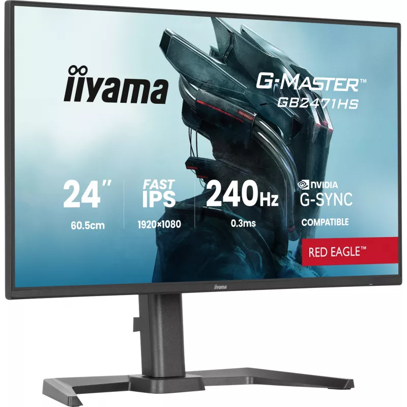 iiyama G-MASTER GB2471HS-B1 monitor per computer 60,5 cm (23,8 pollici) 1920 x 1080 Pixel Full HD nero