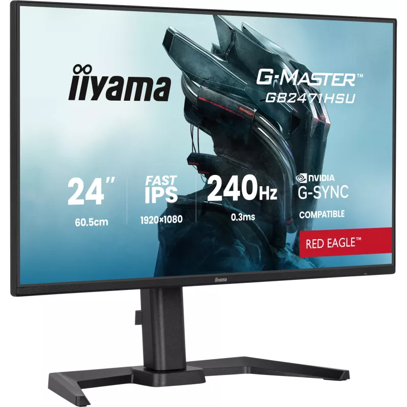 iiyama G-MASTER GB2471HSU-B1 monitor per computer 60,5 cm (23,8 pollici) 1920 x 1080 Pixel Full HD nero