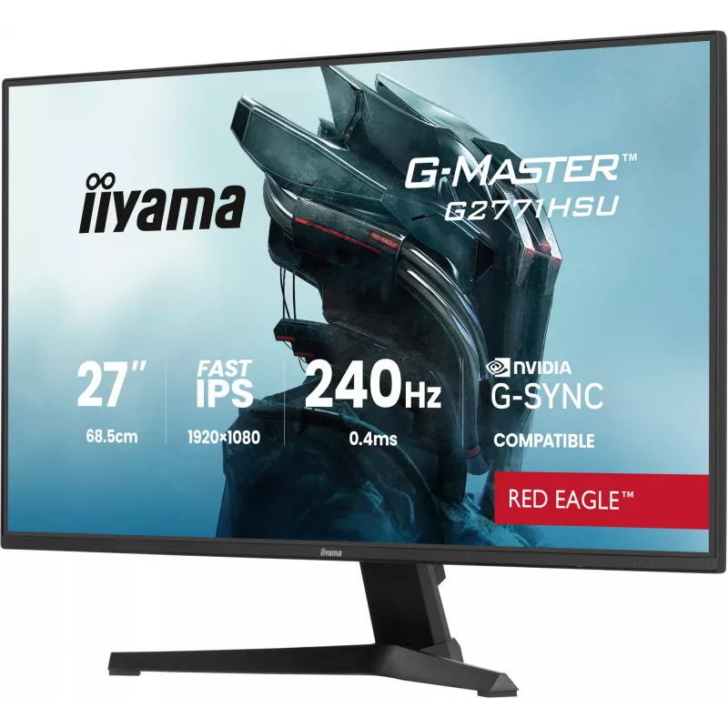 Monitor IIYAMA G2771HSU-B1 27 pollici Fast IPS Full HD 1920x1080 240Hz HDR10 FreeSync compatibile G-SYNC