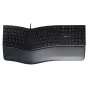 Tastiera ergonomica full-size cablata Cherry KC 4500 ERGO nero USB QWERTY UK 109 tasti layout curvo poggiapolsi cavo 1,8 m