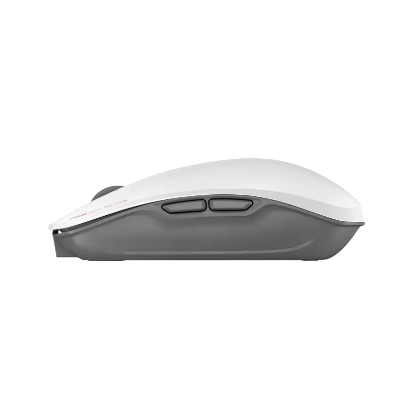 Tastiera CHERRY Stream Desktop Recharge con connessione RF wireless, 115 tasti completi, layout QWERTY UK, grigio, mouse incluso