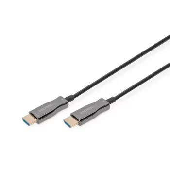 DIGITUS cavo in fibra ottica ibrida HDMI AOC, tipo A M/M, 30m UHD 4K@60Hz, CE, nero