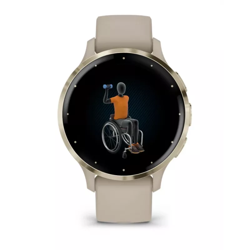 GARMIN INTERNATIONAL Venu 3S - 41 mm - smartwatch con cinturino - francese - grigio
